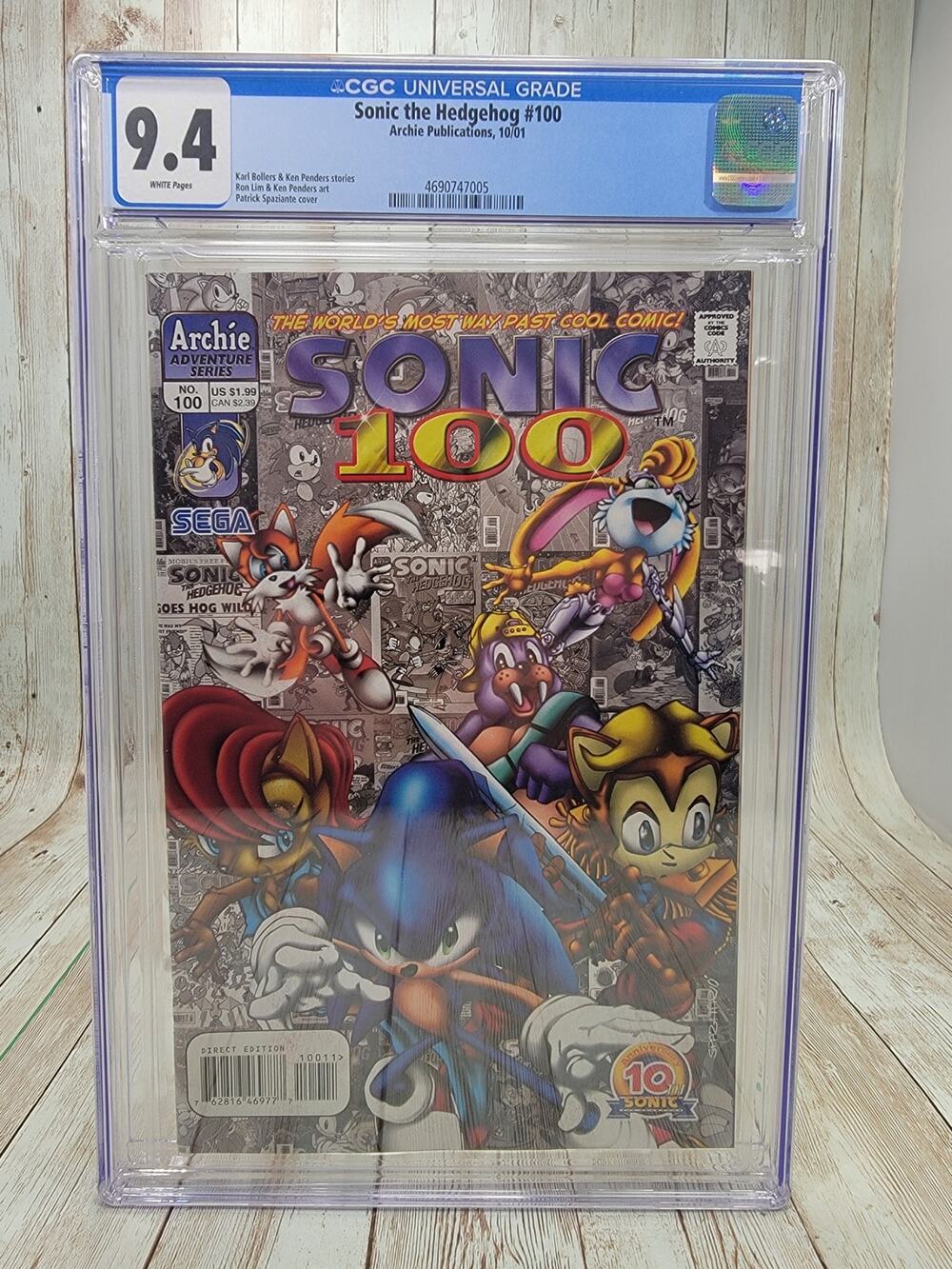 Sonic the Hedgehog #100 ARCHIE COMICS Publications, Inc. 2001 CGC 9.4